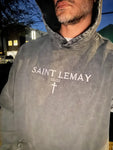 Saint Lemay Clothing Saint Lemay Embroidered Faded Hoodie - Faded Black